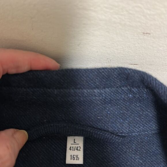 Haupt Ecologic Navy Men’s Brushed Cotton Shirt Jacket. Size Large. - Picture 6 of 9